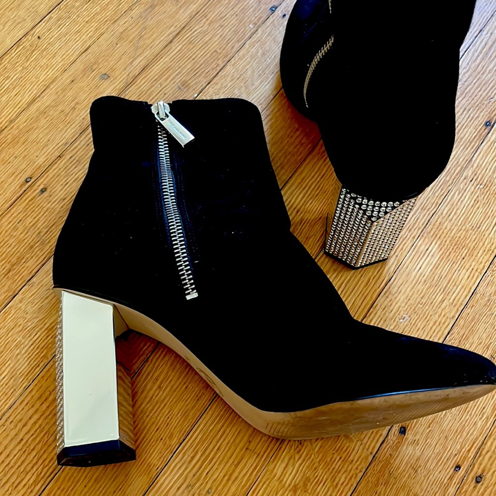 Michael kors rhinestone booties